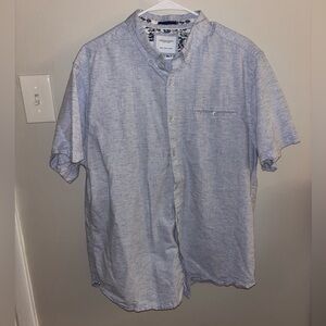 Denim & Flower Light Gray Casual Button-Down Shirt